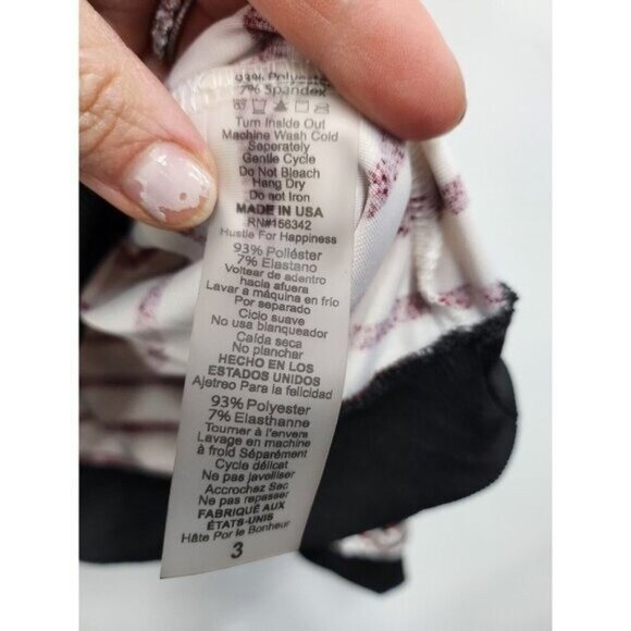 Crescent Drive Womens Velvet Top Size 3X White Red Striped Long Sleeve BOHO - Picture 7 of 9